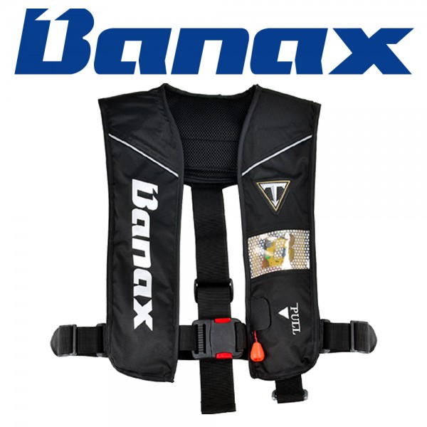 바낙스 팽창식 구명조끼 LV2200 BLA 블랙 구명조끼 구명복