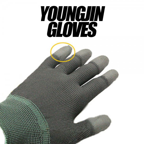 영진글러브 손끝 코팅 장갑 낚시장갑
