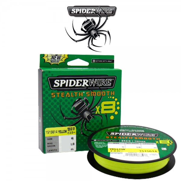 스파이더와이어 스무드8 옐로우 150m 8합사 합사 라인 낚시줄