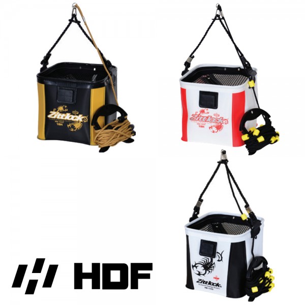 해동 HB-1332 지트락 그물 두레박 18cm 낚시 살림통 밑밥통 그물망