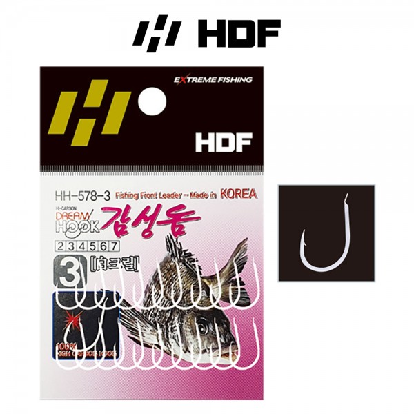 해동 HH-578 드림훅 감성돔 백크릴 화이트 선상 찌낚시 훅