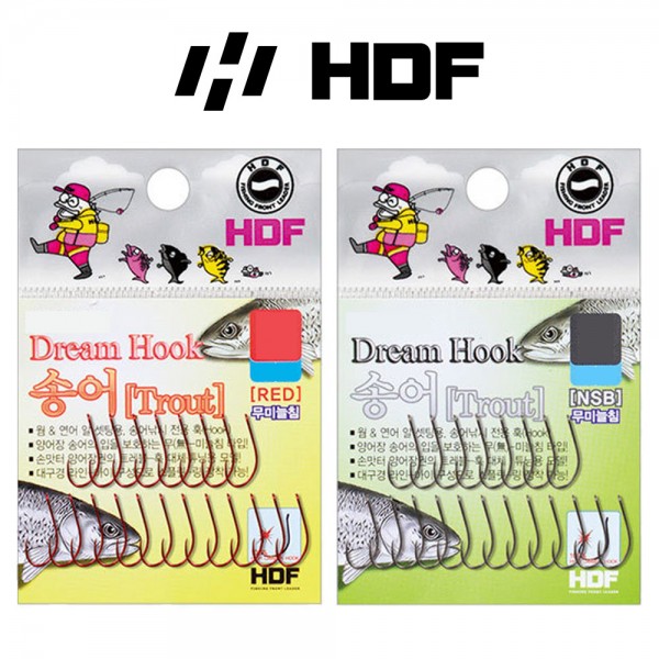 해동 드림훅 송어 무미늘침 송어훅 낚시바늘