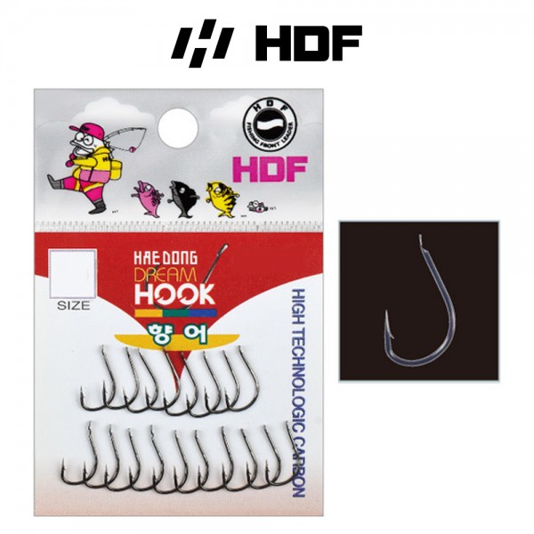 해동 HH-387 드림훅 향어 무미늘 바늘 향어 대물 낚시바늘