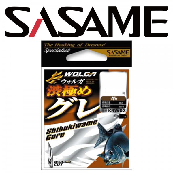 사사메 시부키와메 구레 KRW-02 바다낚시바늘 브라운 벵에돔 바늘 울가컷
