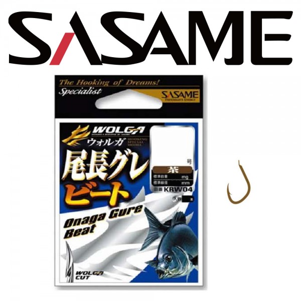 사사메 오나가 구레 KRW-04 바다낚시바늘 브라운 벵에돔 바늘