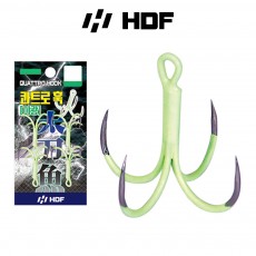 해동 HH-1732 콰트로 훅[야광] 바늘 갈치 한치 루어 낚시 채비