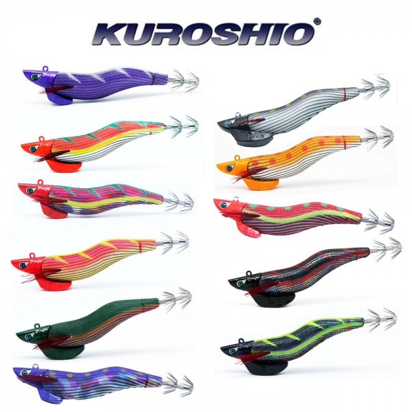 쿠로시오 도깨비 오동목팁런에기 3.0호 하드베이트 무늬오징어