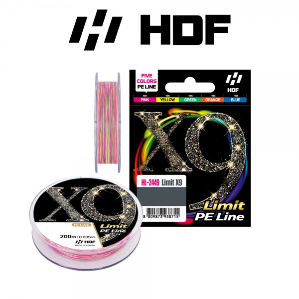 해동 LIMIT X9 합사 200m 9합사 낚시줄 초고강도 저신장 선상루어 라인