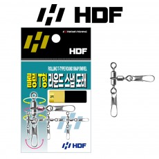 해동 HA-2433 롤링 T형 라운드 스냅 도래 루어 낚시 채비 꼬임방지