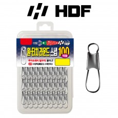 해동 HA-583 원터치 라운드 스냅 100 덕용 한치 이카메탈 루어 도래 고강도 스테인리스