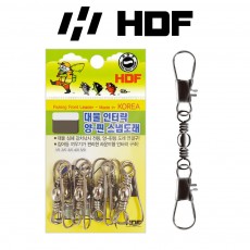 해동 HA-680 대물 인터락 양-핀 스냅 도래 인터락 스냅 심해 갈치 낚시 채비 집어등 연결