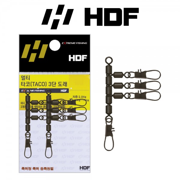 해동 HA-640 멀티 타코 3단 도래 문어 낚시 채비 에기 엉킴방지