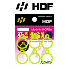 해동 HA-760 8자 바늘걸이 낚시대 보호 고무 밴드 채비 고정 홀더