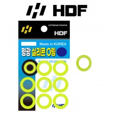 해동 HA-084 형광 실리콘 O링 낚시 바늘걸이 초강력 고무링 민물 바다 겸용