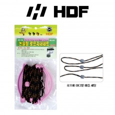 해동 HB-336 논슬립 로프 자새세트 바다 방파제 낚시 물통 로프 자새