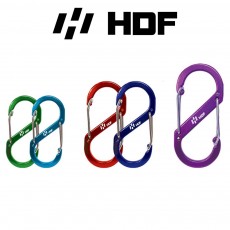 해동 HA-1661 컬러 S형 비너 분실방지 낚시 카라비너