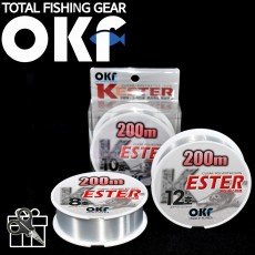 OK 케이 에스테르 200M 갈치낚시 투명 에스테르라인