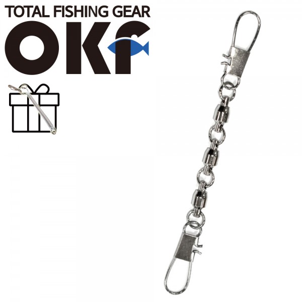 OK 볼베어링 X 3개 연결식 인터락 양핀도래 3/0호 [OKF-A444]