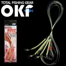 OK 한치 제로텐션 채비 OKF-HA01 신속한채비교환 축광튜브