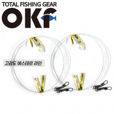 OK 에스테르 양다리채비 OKF-HA21 한치 오모리채비 라인 4호 볼베어링 한치 오모리 쌍걸이