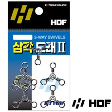 해동 HA-1752 삼각도래2 쌍바늘 채비용 줄꼬임방지 원투 선상 낚시 소품