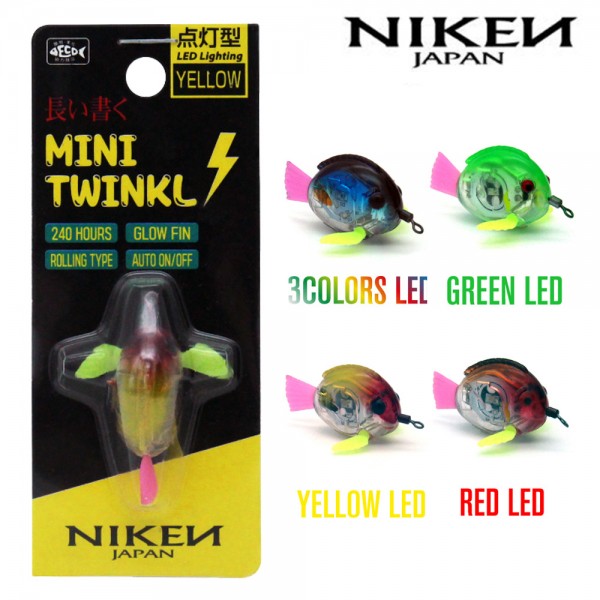 니켄 미니 트윈클 LED 물고기 집어등 쭈꾸미 갑오징어 문어 한치 집어등