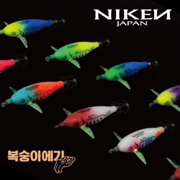 니켄 야광수평 복숭이 에기 갑오징어 문어 쭈꾸미 에기 복숭아 에기