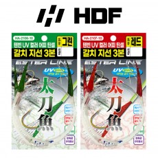 해동 텐빈 UV 컬러 어피 틴셀 갈치 지선 바다낚시바늘