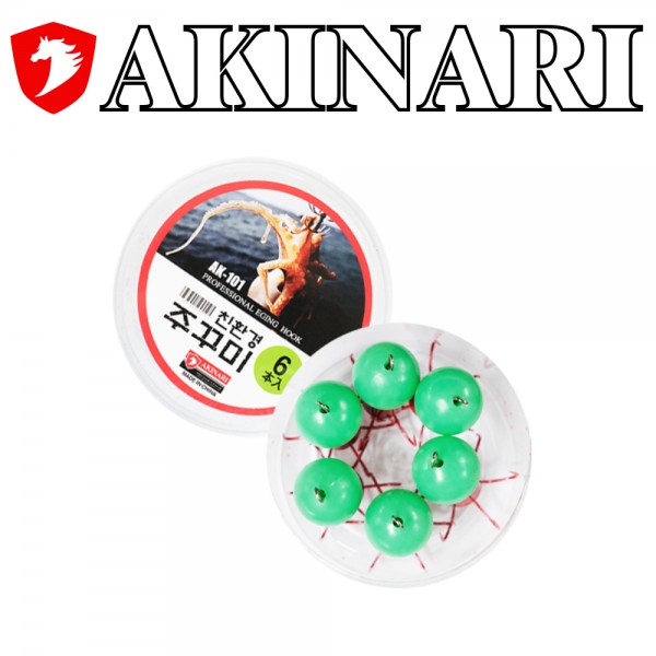 아키나리 쭈꾸미 애자 그린 핑크